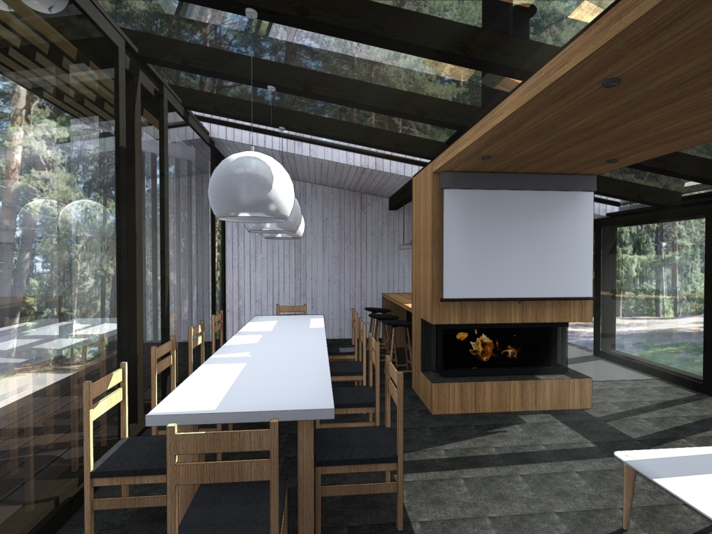 Беседка 6 х 8 в стиле Минимализм 118